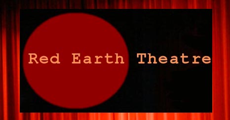 Logo with curtain